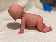 Load image into Gallery viewer, CUSTOM full body silicone baby girl Layla in super soft blend with arm armature