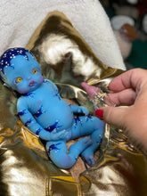 Load image into Gallery viewer, AVAILABLE full body silicone 10” doll Willow (avatar inspired) in soft blend