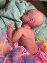 Load image into Gallery viewer, CUSTOM full body silicone kit Isabella sleeping in soft blend with hair