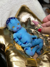 Load image into Gallery viewer, AVAILABLE full body silicone 10” doll Willow (avatar inspired) in soft blend