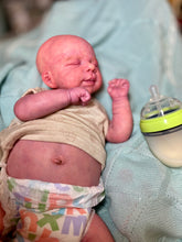 Load image into Gallery viewer, AVAILABLE SOLD OUT LIMITED EDITION Vinyl reborn Pascale full limbs, non gender belly plate sculpted by Joanna Kazmierczak-Pietka