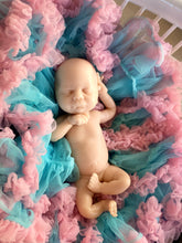 Load image into Gallery viewer, Blank (unpainted) full body silicone kit with arm & leg armatures Gracie (baby girl) in soft blend