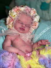 Load image into Gallery viewer, CUSTOM full body silicone kit Isabella sleeping in soft blend with hair