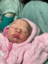 Load image into Gallery viewer, Custom  silicone cuddle baby Harlow (sculpted by Lisa Sylvia), brought to life by Nadine Dolotova