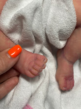 Load image into Gallery viewer, AVAILABLE full body silicone baby fairy LILA in soft blend WITH HAIR