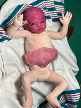 Load image into Gallery viewer, CUSTOM PROTOTYPE silicone cuddle baby Amelia in soft blend (including non gender silicone tummy plate)