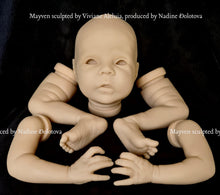 Load image into Gallery viewer, BLANK vinyl kit Mayven by Viviane Aleluia (includes: vinyl head, full limbs, non gender belly plate & fabric body)