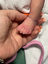 Load image into Gallery viewer, AVAILABLE full body silicone baby fairy LILA in soft blend WITH HAIR