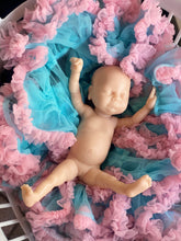 Load image into Gallery viewer, Blank (unpainted) full body silicone kit with arm & leg armatures Gracie (baby girl) in soft blend