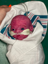 Load image into Gallery viewer, CUSTOM PROTOTYPE silicone cuddle baby Amelia in soft blend (including non gender silicone tummy plate)
