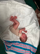 Load image into Gallery viewer, AVAILABLE Reborn vinyl baby Zane by Marita Winters