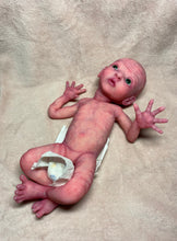 Load image into Gallery viewer, CUSTOM Prototype full body Silicone premature baby doll Amelia (baby girl ) in soft blend with armatures