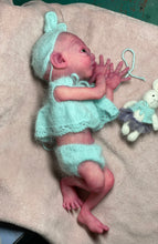 Load image into Gallery viewer, CUSTOM Prototype full body Silicone premature baby doll Amelia (baby girl ) in soft blend with armatures