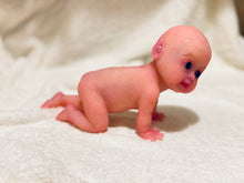 Load image into Gallery viewer, CUSTOM full body silicone baby girl Layla in super soft blend with arm armature