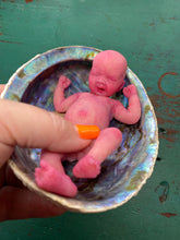 Load image into Gallery viewer, AVAILABLE full body silicone mini baby Lucas in soft blend asleep bald