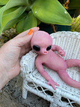 Load image into Gallery viewer, AVAILABLE PROTOTYPE Full body silicone mini baby Alien #3 in super soft blend 11”
