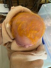 Load image into Gallery viewer, CUSTOM full body silicone kit Isabella sleeping in soft blend with hair