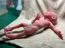 Load image into Gallery viewer, CUSTOM Prototype full body Silicone premature baby doll Amelia (baby girl ) in soft blend with armatures