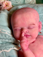Load image into Gallery viewer, CUSTOM full body silicone kit Isabella sleeping in soft blend with hair