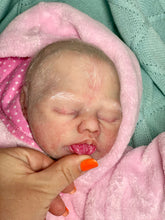 Load image into Gallery viewer, Custom  silicone cuddle baby Harlow (sculpted by Lisa Sylvia), brought to life by Nadine Dolotova