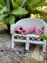 Load image into Gallery viewer, AVAILABLE PROTOTYPE Full body silicone mini baby Alien #3 in super soft blend 11”