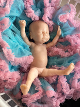 Load image into Gallery viewer, Blank (unpainted) full body silicone kit with arm & leg armatures Gracie (baby girl) in soft blend