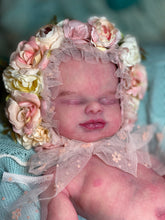 Load image into Gallery viewer, CUSTOM full body silicone kit Isabella sleeping in soft blend with hair