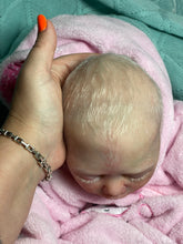 Load image into Gallery viewer, Custom  silicone cuddle baby Harlow (sculpted by Lisa Sylvia), brought to life by Nadine Dolotova