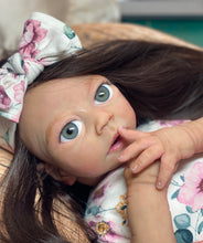 Load image into Gallery viewer, NOT AVAILABLE (price includes hair) full body silicone baby girl Charlotte