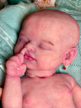 Load image into Gallery viewer, CUSTOM full body silicone kit Isabella sleeping in soft blend with hair