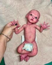 Load image into Gallery viewer, CUSTOM Prototype full body Silicone premature baby doll Amelia (baby girl ) in soft blend with armatures
