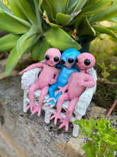 Load image into Gallery viewer, Full body silicone mini baby Alien in super soft blend 11”