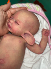 Load image into Gallery viewer, AVAILABLE full body silicone baby fairy LILA in soft blend WITH HAIR