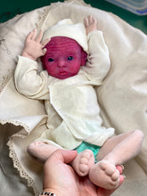 Load image into Gallery viewer, CUSTOM PROTOTYPE silicone cuddle baby Amelia in soft blend (including non gender silicone tummy plate)