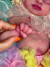 Load image into Gallery viewer, CUSTOM full body silicone kit Isabella sleeping in soft blend with hair