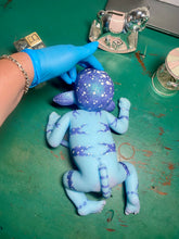 Load image into Gallery viewer, Custom full body silicone avatar inspired baby LILA in soft blend BALD
