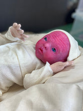 Load image into Gallery viewer, CUSTOM PROTOTYPE silicone cuddle baby Amelia in soft blend (including non gender silicone tummy plate)