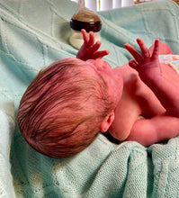 Load image into Gallery viewer, AVAILABLE SOLD OUT Vinyl reborn Gracie Mae  (sculpted by Laura Lee Eagles, brought to life by Nadine Dolotova)