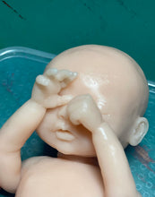 Load image into Gallery viewer, Custom Blank (unpainted) full body silicone mini kit Sallie (baby girl ) in soft blend