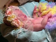 Load image into Gallery viewer, CUSTOM full body silicone kit Isabella sleeping in soft blend with hair