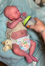 Load image into Gallery viewer, AVAILABLE SOLD OUT LIMITED EDITION Vinyl reborn Pascale full limbs, non gender belly plate sculpted by Joanna Kazmierczak-Pietka