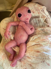 Load image into Gallery viewer, Full body silicone fantasy alien 15” baby girl