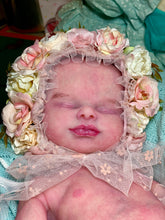 Load image into Gallery viewer, CUSTOM full body silicone kit Isabella sleeping in soft blend with hair