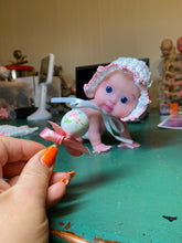 Load image into Gallery viewer, CUSTOM full body silicone baby girl Layla in super soft blend with arm armature