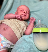 Load image into Gallery viewer, AVAILABLE SOLD OUT LIMITED EDITION Vinyl reborn Pascale full limbs, non gender belly plate sculpted by Joanna Kazmierczak-Pietka