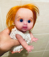 Load image into Gallery viewer, AVAILABLE full body silicone baby girl Layla in super soft blend with arm armature
