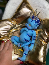 Load image into Gallery viewer, AVAILABLE full body silicone 10” doll Willow (avatar inspired) in soft blend