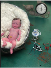 Load image into Gallery viewer, CUSTOM full body silicone mini kit Kenzo 8”  in super soft blend with 3D skin effect ROOTED