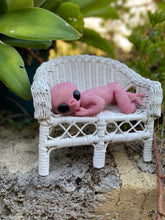 Load image into Gallery viewer, AVAILABLE PROTOTYPE Full body silicone mini baby Alien #3 in super soft blend 11”