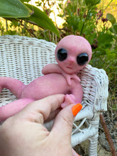 Load image into Gallery viewer, CUSTOM Full body silicone mini baby Alien #2 in super soft blend 11”